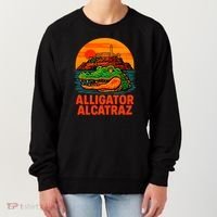 Retro Alligator Alcatraz Women's Sweatshirt thumb 0