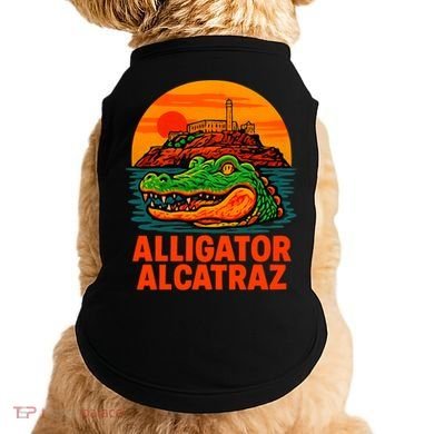 Retro Alligator Alcatraz Doggie Tank