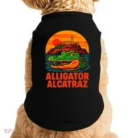 Retro Alligator Alcatraz Doggie Tank thumb 0
