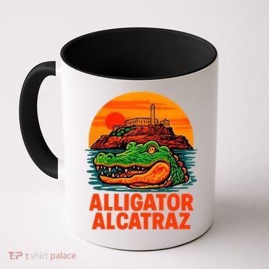 Retro Alligator Alcatraz Coffee Mug