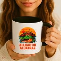 Retro Alligator Alcatraz Coffee Mug thumb 3