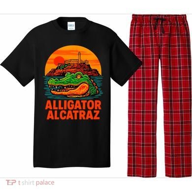 Retro Alligator Alcatraz Pajama Set