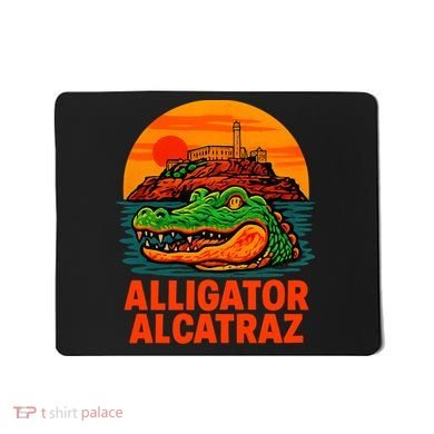Retro Alligator Alcatraz Mousepad