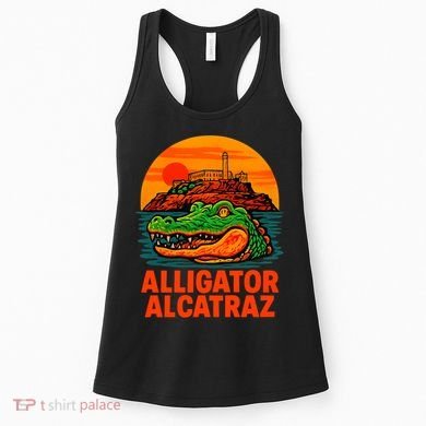Retro Alligator Alcatraz Women's Tank Top