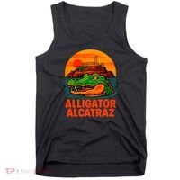 Retro Alligator Alcatraz Tank Top thumb 0