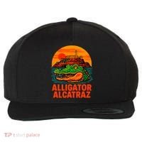 Retro Alligator Alcatraz Wool Snapback Cap thumb 0