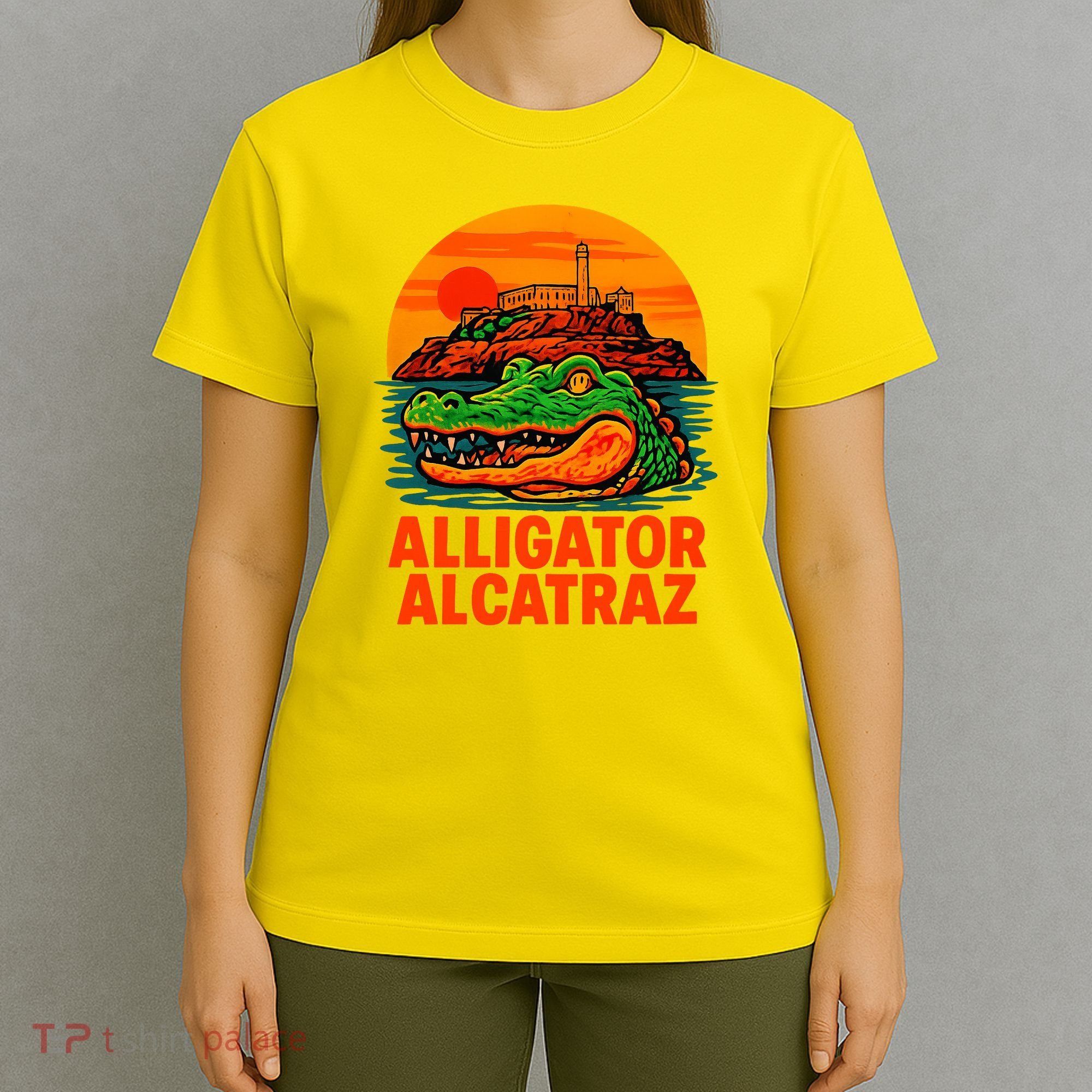 Retro Alligator Alcatraz T-Shirt