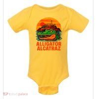 Retro Alligator Alcatraz Baby Bodysuit thumb 0