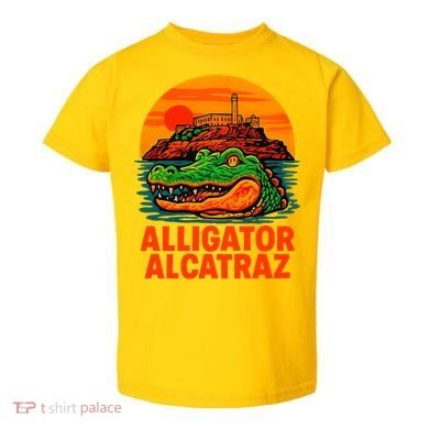 Retro Alligator Alcatraz Toddler T-Shirt