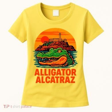Retro Alligator Alcatraz Women's T-Shirt