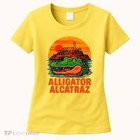 Retro Alligator Alcatraz Women's T-Shirt thumb 0