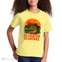 Retro Alligator Alcatraz Kids T-Shirt thumb 2