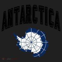 Retro Antarctica Athletic Map And Flag Meaningful Gift Women's Sweatshirt thumb 2
