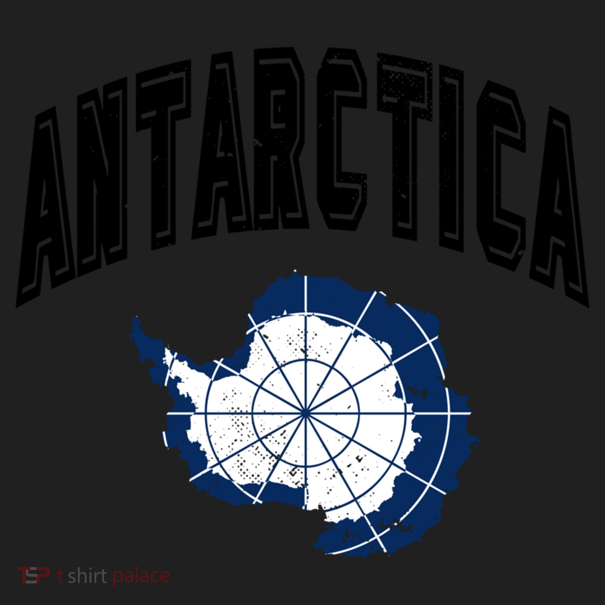 Retro Antarctica Athletic Map And Flag Meaningful Gift Women's Sweatshirt