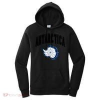 Retro Antarctica Athletic Map And Flag Meaningful Gift Women's Hoodie thumb 0