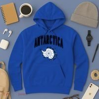 Retro Antarctica Athletic Map And Flag Meaningful Gift Hoodie thumb 3