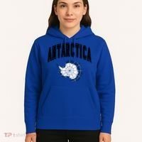 Retro Antarctica Athletic Map And Flag Meaningful Gift Hoodie thumb 5