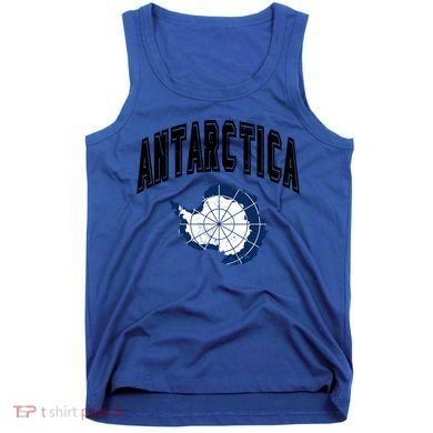 Retro Antarctica Athletic Map And Flag Meaningful Gift Tank Top