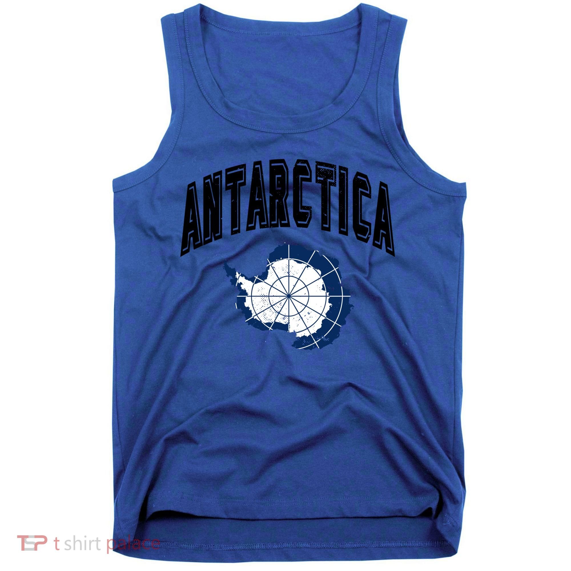 Retro Antarctica Athletic Map And Flag Meaningful Gift Tank Top