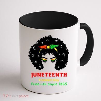Retro African American Black Ecipation Day Freeish Funny Gift Coffee Mug back