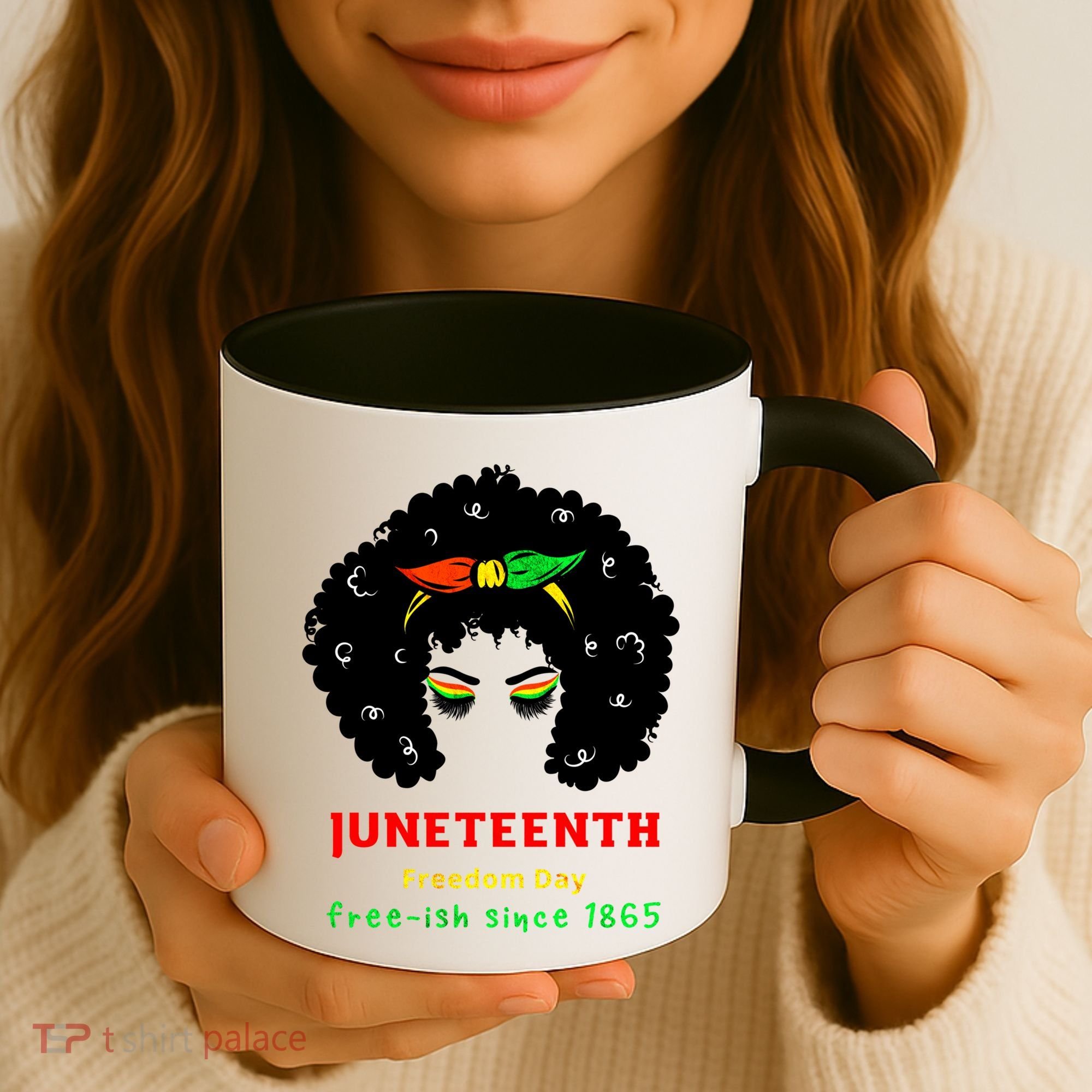 Retro African American Black Ecipation Day Freeish Funny Gift Coffee Mug