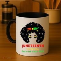 Retro African American Black Ecipation Day Freeish Funny Gift Coffee Mug thumb 4