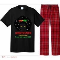 Retro African American Black Ecipation Day Freeish Funny Gift Pajama Set thumb 0