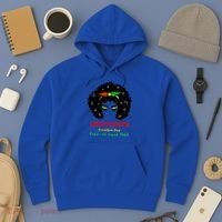 Retro African American Black Ecipation Day Freeish Funny Gift Hoodie thumb 3