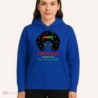 Retro African American Black Ecipation Day Freeish Funny Gift Hoodie thumb 5