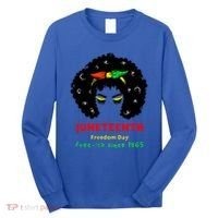 Retro African American Black Ecipation Day Freeish Funny Gift Long Sleeve Shirt thumb 0