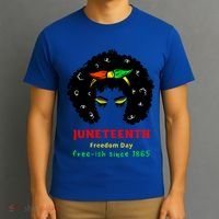 Retro African American Black Ecipation Day Freeish Funny Gift T-Shirt thumb 3
