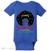Retro African American Black Ecipation Day Freeish Funny Gift Baby Bodysuit thumb 0