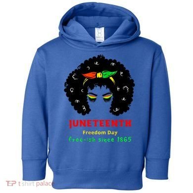 Retro African American Black Ecipation Day Freeish Funny Gift Toddler Hoodie