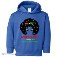 Retro African American Black Ecipation Day Freeish Funny Gift Toddler Hoodie thumb 0