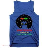 Retro African American Black Ecipation Day Freeish Funny Gift Tank Top thumb 0