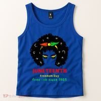 Retro African American Black Ecipation Day Freeish Funny Gift Tank Top thumb 2