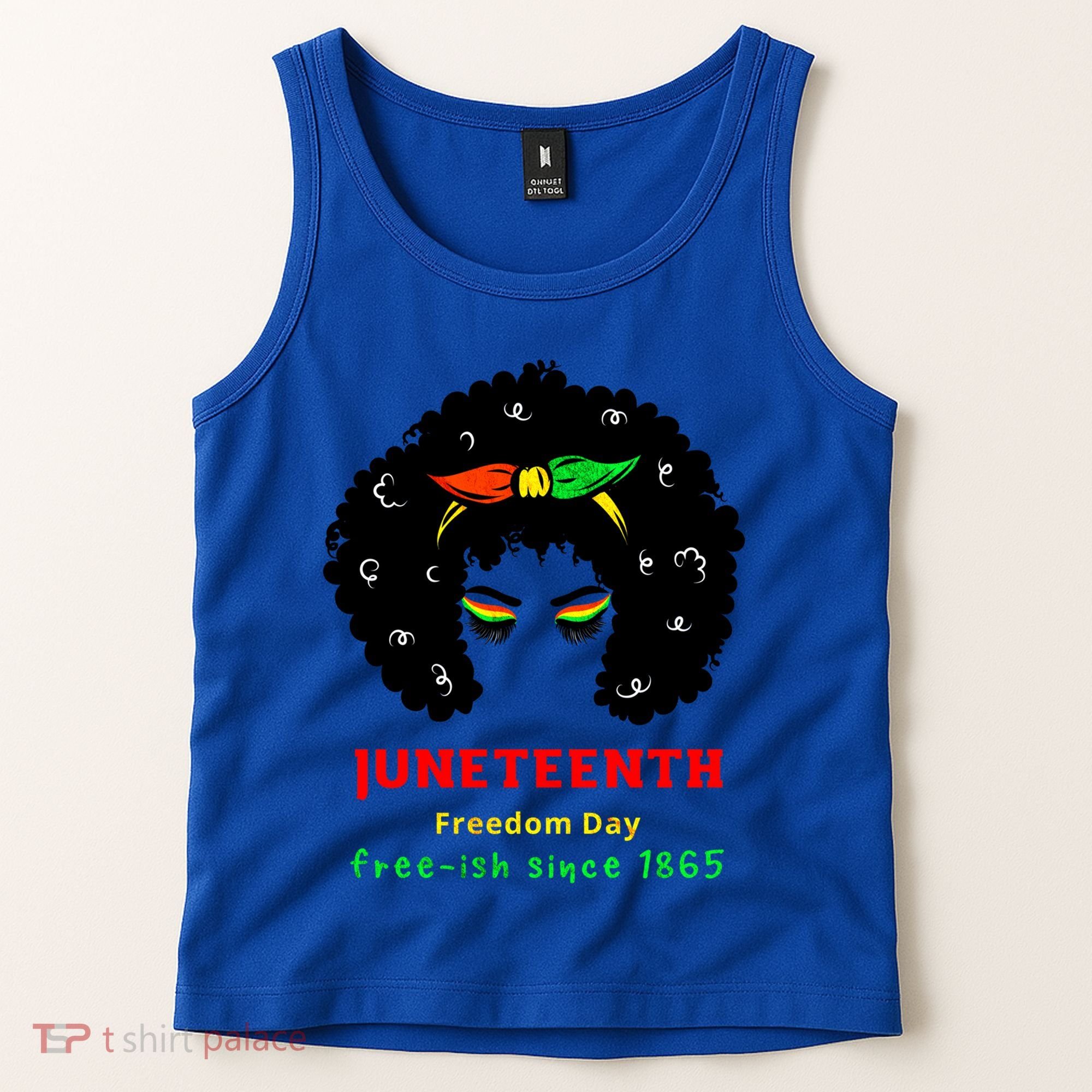 Retro African American Black Ecipation Day Freeish Funny Gift Tank Top