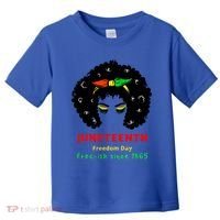 Retro African American Black Ecipation Day Freeish Funny Gift Toddler T-Shirt thumb 0