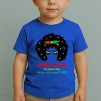 Retro African American Black Ecipation Day Freeish Funny Gift Toddler T-Shirt thumb 2