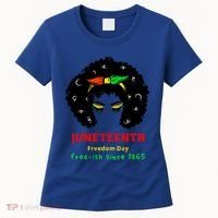 Retro African American Black Ecipation Day Freeish Funny Gift Women's T-Shirt thumb 0