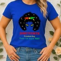 Retro African American Black Ecipation Day Freeish Funny Gift Women's T-Shirt thumb 2