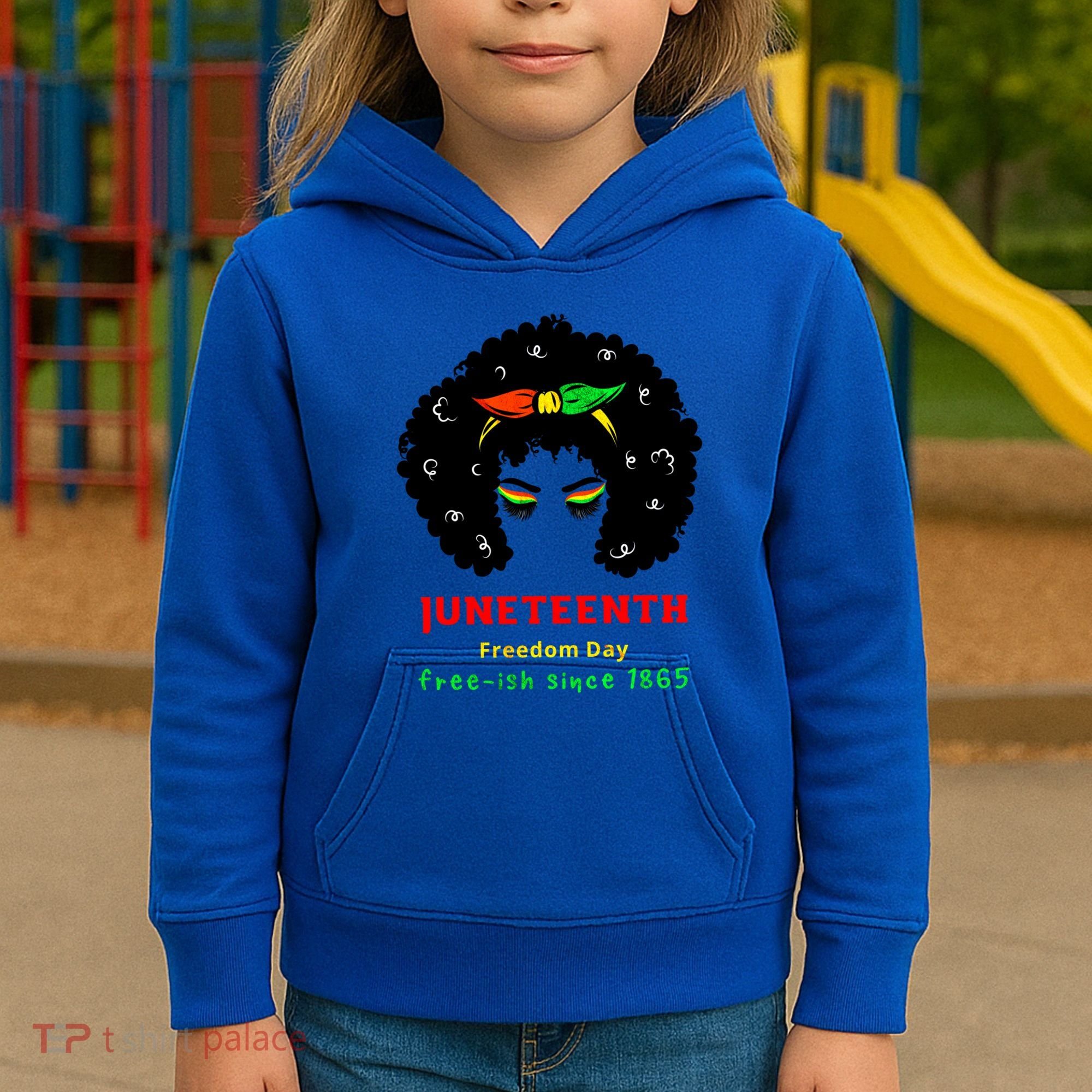 Retro African American Black Ecipation Day Freeish Funny Gift Kids Hoodie