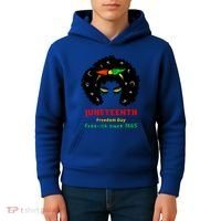 Retro African American Black Ecipation Day Freeish Funny Gift Kids Hoodie thumb 4