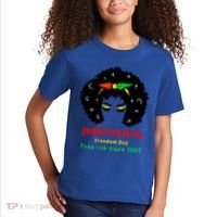 Retro African American Black Ecipation Day Freeish Funny Gift Kids T-Shirt thumb 2