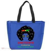 Retro African American Black Ecipation Day Freeish Funny Gift Tote Bag thumb 0