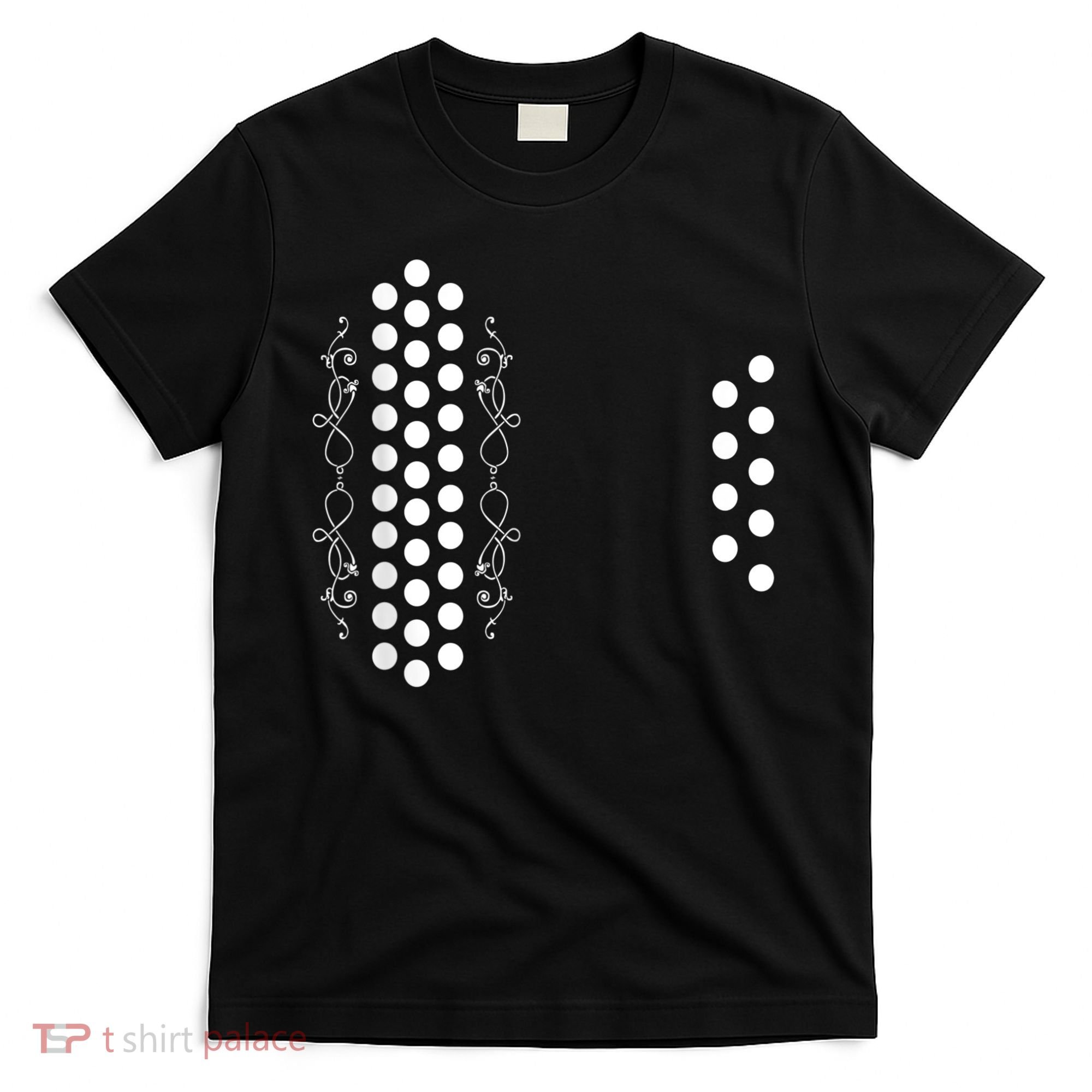 Retro Air Accordion Player Choir Musician Men Women T-Shirt