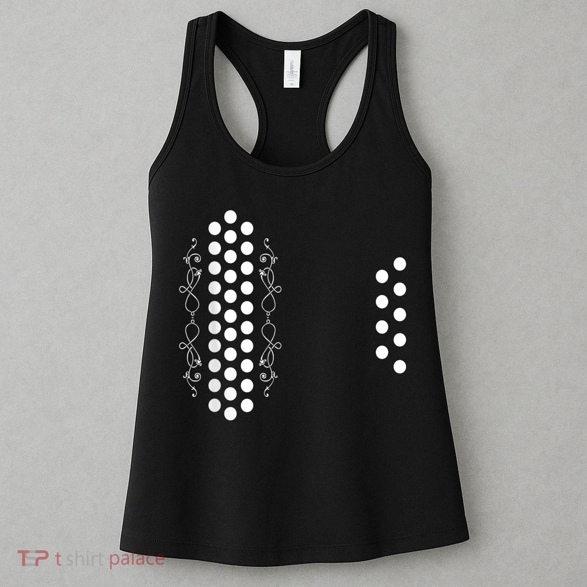 Retro Air Accordion Player Choir Musician Men Women Women's Tank Top