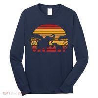Retro Africa Animal Zoo Keeper Gift Safari Sunset Elephant Long Sleeve Shirt thumb 0
