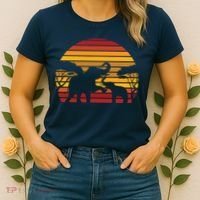 Retro Africa Animal Zoo Keeper Gift Safari Sunset Elephant Women's T-Shirt thumb 2