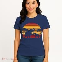 Retro Africa Animal Zoo Keeper Gift Safari Sunset Elephant Women's T-Shirt thumb 4